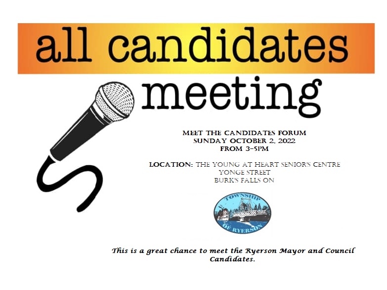 Meet the Candidates Forum- October 2, 2022 - Township of Ryerson